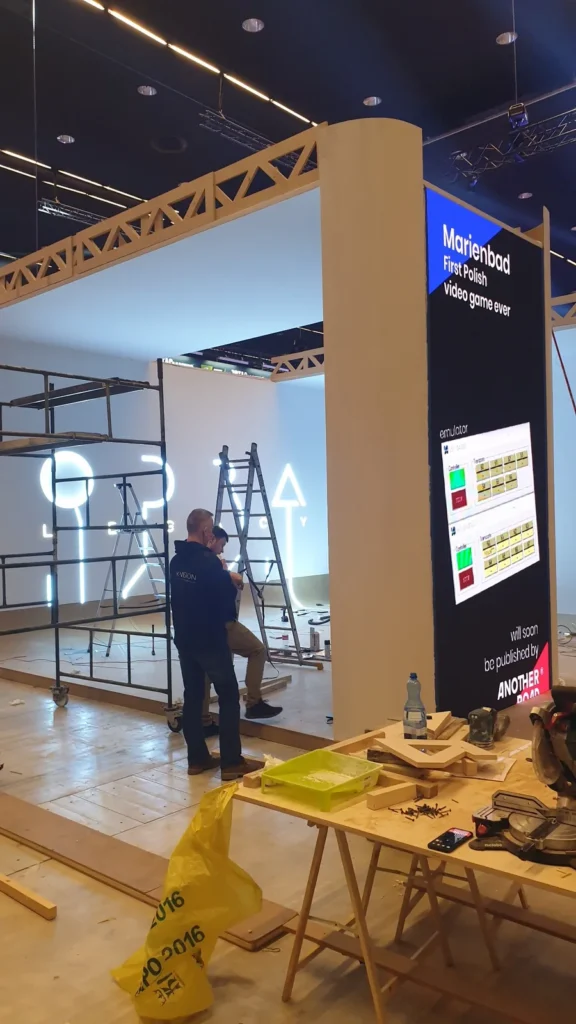Montaż stoiska targowego ODRA Legacy na IEM EXPO Katowice 2020